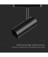 11W ultra-flacher magnetischer Schienenspot, 48V - 1300lm, 34°, schwarz, 6400K, IP20