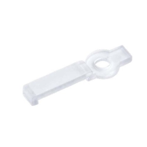 20 Stück klare Montageclips für LED-Strip - 12 mm, passend für IP20-Strips
