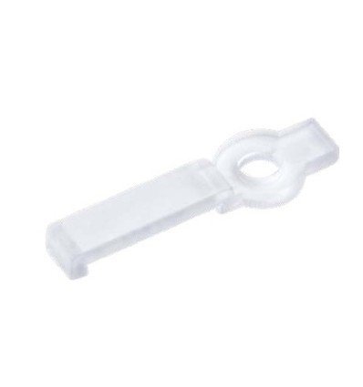 20 Stück klare Montageclips für LED-Strip - 12 mm, passend für IP20-Strips
