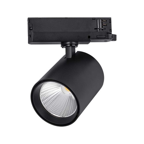 35W LED COB Schienenstrahler - 3000lm, 4000K, 30 Grad, schwarzes Aluminium, IP20