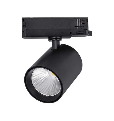 35W LED COB Schienenstrahler - 3000lm, 4000K, 30 Grad, schwarzes Aluminium, IP20