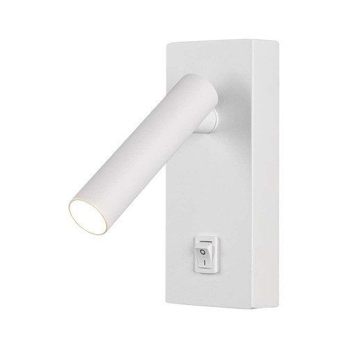 2W LED Wandspot mit Schalter, quadratisch - 150lm, 4000K, weiß, 14,5 x 15 cm