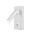 2W LED Wandspot mit Schalter, quadratisch - 150lm, 4000K, weiß, 14,5 x 15 cm