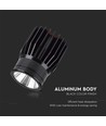 18W LED Aluminiummodul - 3000K, 1900lm, 34 Grad, schwarzes Gehäuse, IP20