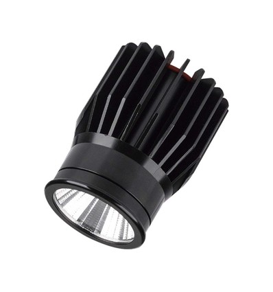 18W LED Einbaustrahler - 1900lm, 6400K, schwarz, IP20, Aluminiummaterial