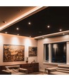 18W LED Einbaustrahler - 1900lm, 6400K, schwarz, IP20, Aluminiummaterial