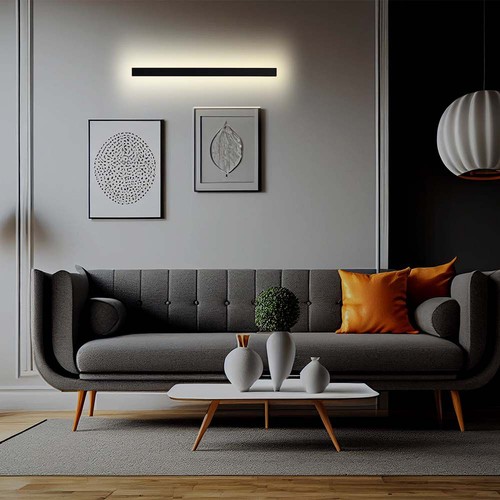 16W LED Wandleuchte - IP65 Innen- und Außenbereich, 101cm, Anthrazit, inkl. Leuchtmittel
