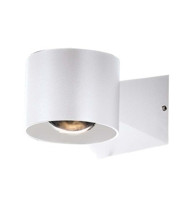 5W weiße runde Wandleuchte mit Up/Down Licht - IP65, 4000K, inkl. Leuchtmittel