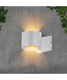 5W weiße runde Wandleuchte mit Up/Down Licht - IP65, 4000K, inkl. Leuchtmittel