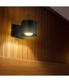 6W LED Wandleuchte - IP65, schwarz, 4000K, 465lm, quadratisch, innen / außen, inkl. Leuchtmittel