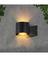 6W LED Wandleuchte - IP65, schwarz, 4000K, 465lm, quadratisch, innen / außen, inkl. Leuchtmittel
