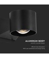 6W LED Wandleuchte - IP65, schwarz, 4000K, 465lm, quadratisch, innen / außen, inkl. Leuchtmittel