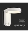 5W Wandleuchte - LED, 3000K+4000K, weiß, IP65