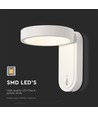 5W Wandleuchte - LED, 3000K+4000K, weiß, IP65