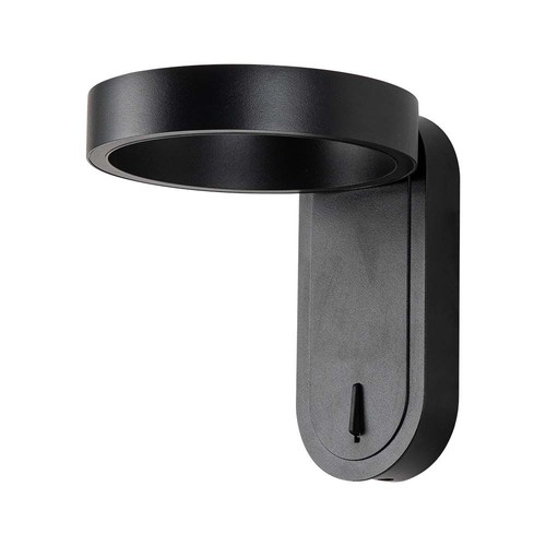 5W drehbare LED Wandleuchte - IP65, 600lm, 120 Grad, schwarzes Gehäuse