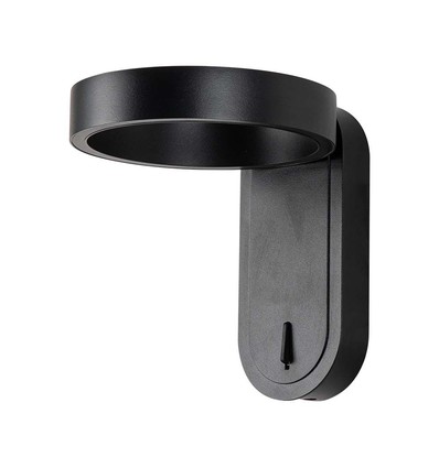 5W drehbare LED Wandleuchte - IP65, 600lm, 120 Grad, schwarzes Gehäuse