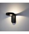 5W drehbare LED Wandleuchte - IP65, 600lm, 120 Grad, schwarzes Gehäuse