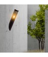 E27 schwarze schräge Wandleuchte, 40cm - IP44, Edelstahl, ohne Leuchtmittel, Garten/Weg