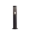 V-Tac E27 Gartenlampe, IP44 - Rauchfarbener Kunststoff, schwarz, Höhe 45 cm, ohne Lichtquelle