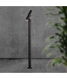 4W Gartenleuchte Pollerleuchte - 100cm, IP44, schwarz, Aluminium, 12,9x15,9x100 cm