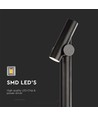 4W Gartenleuchte Pollerleuchte - 100cm, IP44, schwarz, Aluminium, 12,9x15,9x100 cm