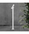 100cm 5,2W Doppel-LED Gartenlampe - IP44, Weiß, 3000K, verstellbarer Lichtstrahl, 100cm hoch