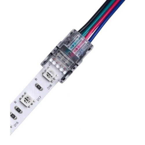 LED-Streifen Verbinder für lose Kabel - 10mm, RGB, IP20, 5V-24V