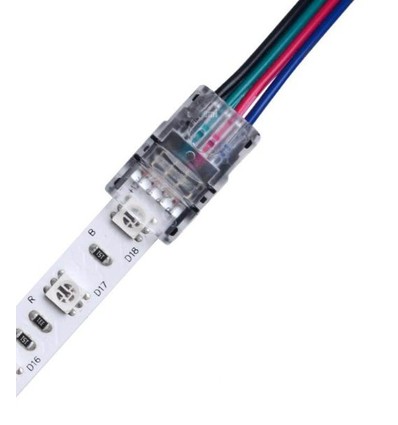 LED-Streifen Verbinder für lose Kabel - 10mm, RGB, IP20, 5V-24V