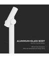 100cm 5,2W Doppel-LED Gartenlampe - IP44, Weiß, 3000K, verstellbarer Lichtstrahl, 100cm hoch
