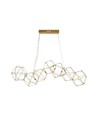 28W LED Designer Pendelleuchte - Gold, 3000K, L94,5 x B32,5 cm, dekorative Hängelampe