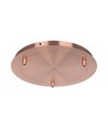 Baldachin in rotkupferfarben - Ø30cm, Höhe 2,5cm, 3 Löcher, Deckenrosette