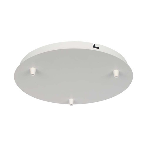 Matt Weiß Rosette für 3 Lampen - Ø300mm