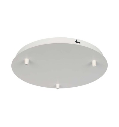 Matt Weiß Rosette für 3 Lampen - Ø300mm