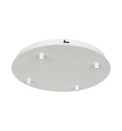 Matt Weißer Rosettenring für 4 Lampen - Ø300mm