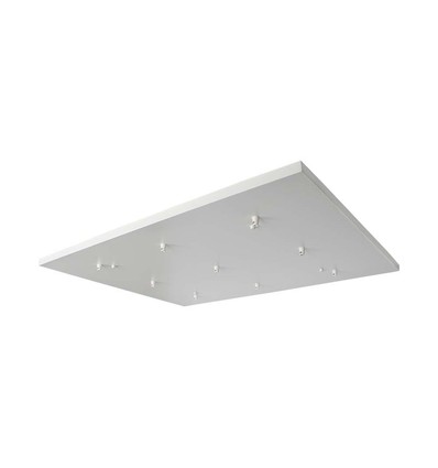 Baldachin für 9 Pendelleuchten - Mattweiß, 80 x 60 x 2cm