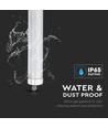 60cm 18W wasserdichte komplette LED-Wannenleuchte, durchverdrahtet - 130lm/W, IP65, 6 Jahre Garantie