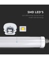 60cm 18W wasserdichte komplette LED-Wannenleuchte, durchverdrahtet - 130lm/W, IP65, 6 Jahre Garantie