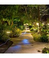 12W LED Gartenstrahler mit Erdspieß, 80cm - IP65, RA90, Anthrazit, 2-in-1 Funktion, 3000K