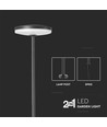 12W LED Gartenstrahler mit Erdspieß, 80cm - IP65, RA90, Anthrazit, 2-in-1 Funktion, 3000K