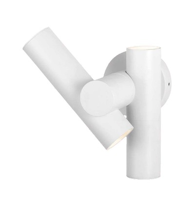 6W Wandleuchte mit 2-Wege Spot - IP44, Weiß, 4000K, 300° verstellbar, inkl. Leuchtmittel