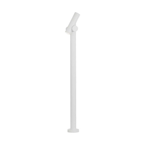 Poller-Gartenlampe - LED-Modul 600lm 4000K Weißes Gehäuse IP44, 129x159x1000mm