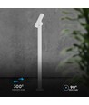 Poller-Gartenlampe - LED-Modul 600lm 4000K Weißes Gehäuse IP44, 129x159x1000mm