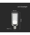 V-Tac 30W LED Straßenlampe - Ø60mm, IP65