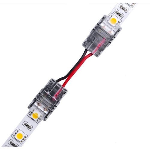 Verbinder mit Kabel für LED-Streifen - 10mm, einfarbig, IP65, 5V-24V