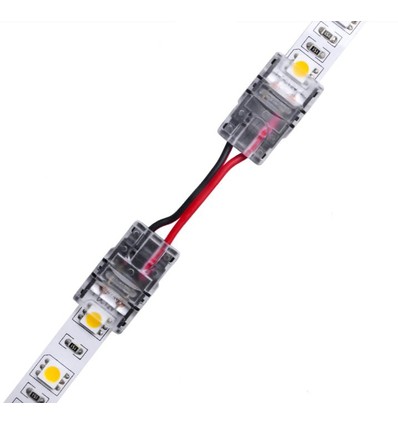 Verbinder mit Kabel für LED-Streifen - 10mm, einfarbig, IP20, 5V-24V