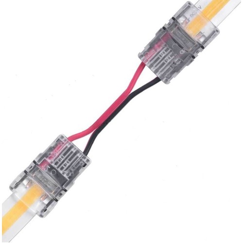 Verbinder mit Kabel für LED-Streifen - 10mm, COB, einfarbig, IP20, 5V-24V