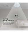 18W Außen Wand-/Deckenleuchte - IP54, Ø19,5cm, Höhe 3,8cm, Schiffsarmatur