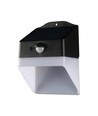 2W Solarlampen-Wandleuchte - Panda 200lm, Lithium-Akku 3,7V 1200mAh, 4000K, Schwarz+Weiß