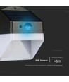 2W Solarlampen-Wandleuchte - Panda 200lm, Lithium-Akku 3,7V 1200mAh, 4000K, Schwarz+Weiß