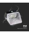 2W Solarlampen-Wandleuchte - Panda 200lm, Lithium-Akku 3,7V 1200mAh, 4000K, Schwarz+Weiß